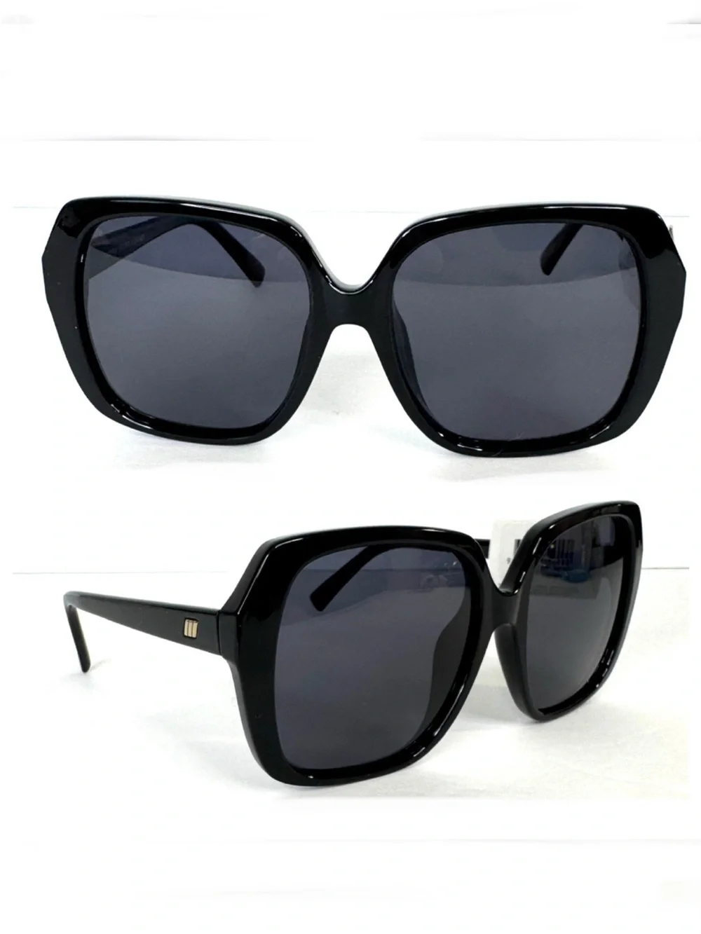 LE SPECS FroFro Alt Fit Polarized Sunglasses Black 56mm Gradient Square